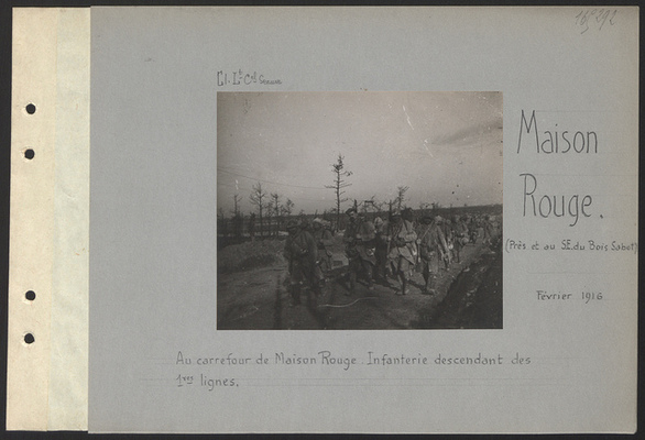 Soldats revenant des tranchées de Verdun