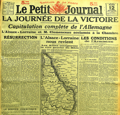 Le Petit Journal, 12 novembre 1918. 