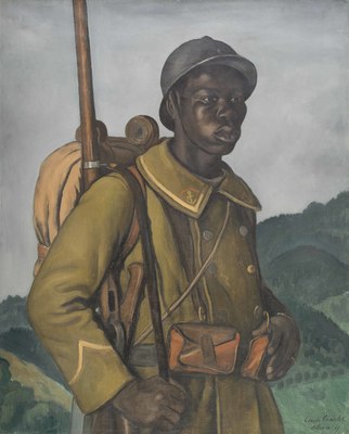 Portrait d’un soldat sénégalais en Alsace