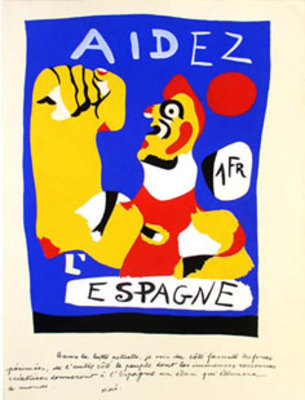 Aidez l’Espagne par Joan Miro en 1937